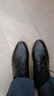 富貴鳥商務正裝鞋男鞋休閑皮鞋男士尖頭德比鞋通勤職業(yè)鞋軟底新郎結(jié)婚鞋 黑色 39 曬單實拍圖