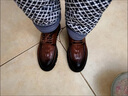 SUSTYLE國際輕奢品牌皮商務(wù)正裝鱷魚(yú)紋男鞋內增高棕色軟底英倫風(fēng)休閑鞋子 棕色內增高 39  【標準皮鞋尺碼39=運動(dòng)鞋40碼】 曬單實(shí)拍圖