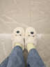 智宙棉拖鞋女秋冬季加絨保暖毛毛鞋室內外穿居家情侶鞋可愛(ài)毛絨西高地 西高地棉拖【半包款】 36-37 碼（卡碼拍大） 曬單實(shí)拍圖