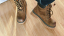 熱風(fēng)馬丁靴女鞋冬季新款女士時(shí)尚百搭休閑戶(hù)外大黃靴厚底短靴 02棕色 36 曬單實(shí)拍圖