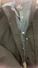 guah美式復古短款羽絨服男冬季新款輕薄保暖翻領(lǐng)男裝潮牌冬裝牛仔外套 黑色 XL 曬單實(shí)拍圖