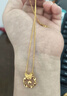 萃華足金999蝴蝶之戀黃金項(xiàng)鏈時(shí)尚女士金吊墜生日禮物送女友老婆 金重約5g 曬單實(shí)拍圖