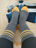 夢(mèng)特嬌100%純棉襪子男士秋冬季中筒艾草精油7A抗菌防臭吸汗厚款休閑棉襪 曬單實(shí)拍圖