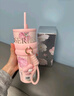 世大家明星同款保溫杯女士水杯送女朋友友老婆生日伴手禮物大容量吸管杯 曬單實(shí)拍圖
