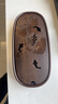 從簡(jiǎn)黑檀木茶盤(pán)家用小型壺承茶壺墊中式簡(jiǎn)約高檔茶具雞翅木蓄水茶托盤(pán) 黑檀荷趣茶盤(pán) 32*16*5.5cm圓弧款 曬單實(shí)拍圖