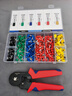 管型預絕緣接線(xiàn)端子VE歐式管型冷壓線(xiàn)耳銅鼻子電線(xiàn)接頭壓線(xiàn)鉗盒裝 450只+壓接鉗 曬單實(shí)拍圖