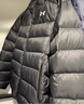 安德瑪（UNDERARMOUR）UA Core Down男子連帽訓練運動(dòng)短款鴨絨羽絨服6001970 黑色001 L 曬單實(shí)拍圖