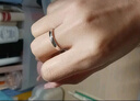 中國黃金莫比烏斯足銀戒指女托帕石求婚鉆戒女生生日禮物女友老婆結婚紀念 莫比烏斯托帕石鉆戒【京速達】 曬單實(shí)拍圖