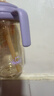 NOURI吸管杯奶瓶一歲以上直飲杯寶寶喝奶防嗆靜謐紫300ml直吸管 曬單實(shí)拍圖