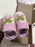 小茸0-3歲嬰幼兒軟底學(xué)步鞋櫻桃 魔術(shù)貼穩步鞋 卡通家居幼兒園地板鞋 曬單實(shí)拍圖