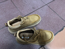 百麗（Belle）男鞋高幫休閑工裝鞋2025冬季新商場(chǎng)同款真皮板鞋加絨8WK01DD5 黃色-單里 40 (250mm) 曬單實(shí)拍圖