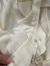朗姿2025年秋季新款荷葉領(lǐng)雙色襯衫內搭襯衣復古風(fēng)設計感長(cháng)袖上衣 米白色 L 曬單實(shí)拍圖