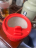 電煮鍋電鍋小電鍋電炒鍋電熱鍋多功能一鍋多用宿舍電煮鍋電燉鍋火鍋1-2人蒸煮一體 紅色（白色內膽） 1.1L 曬單實(shí)拍圖