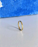 中國黃金（CHINA GOLD）足金戒指女碎碎冰戒指黃金固口素圈指環(huán)七夕情人節禮物送女友老婆 碎碎冰戒指 圈號16 1g 曬單實(shí)拍圖