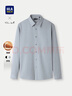 HLA海瀾之家保暖襯衫男25冬季輕商務(wù)Chic Ageless加絨長(cháng)袖襯衣男 曬單實(shí)拍圖