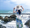 麓格立吊帶氣質(zhì)連衣裙女2025年夏季新款印花顯瘦收腰海邊氛圍感長(cháng)裙子女 吊帶連衣裙【M】 曬單實(shí)拍圖