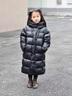 G.DUCKKIDS童裝黑金羽絨服女童外套冬季2024新款長(cháng)款過(guò)膝白鴨絨面包服小學(xué)生 黑色 150 尺碼11~12歲【140-150cm】 曬單實(shí)拍圖