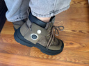 棉絨花電加熱保暖棉鞋男款充電寶式供電自發(fā)熱保暖防寒戶(hù)外釣魚(yú)勞保鞋 灰色【三檔調溫 | 續航4-6小時(shí)】 40碼【標準尺碼-腳偏胖建議拍大一碼】 曬單實(shí)拍圖