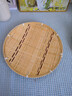 藤原香竹編點(diǎn)心盤(pán)糖果零食瓜子盤(pán)創(chuàng  )意家用圓盤(pán)果盤(pán)手工竹制品 紅邊竹編圓形大號28cm 曬單實(shí)拍圖