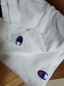 Champion冠軍長(cháng)袖T恤男新款刺繡寬松純棉上衣女簡(jiǎn)約潮牌 白色 M 曬單實(shí)拍圖