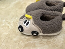 幸?，旣悾–heerful Mario）卡通汽車(chē)兒童棉拖鞋包跟男童冬季室內男孩棉鞋保暖卡通毛毛家居鞋 曬單實(shí)拍圖