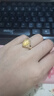 Amber Lollipop安鉑洛利水晶戒指女小眾開(kāi)口食指戒新年情人節生日禮物送女友老婆 黃色（流光至境系列） 曬單實(shí)拍圖