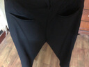 羅蒙休閑褲男簡(jiǎn)約四季韓版四面彈時(shí)尚潮流百搭垂感修身彈力黑色西裝褲 黑色 31 曬單實(shí)拍圖