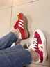 阿迪達斯（adidas）三葉草男女鞋GAZELLE INDOOR低幫休閑鞋IF1808紅白36 曬單實(shí)拍圖