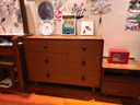 全友家居 中古風(fēng)家具實(shí)木腳六斗柜臥室客廳收納儲物置物柜沙發(fā)邊柜 曬單實(shí)拍圖