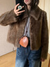 喬箐女士皮毛一體羊皮襖CCFUR72514:00西班牙進(jìn)口托托斯卡納中古甜茶 miu棕雙色 M 均碼 曬單實(shí)拍圖
