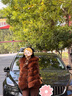 菲洛曼狐貍毛皮草馬甲外套2025新款立領(lǐng)環(huán)保女冬短款小個(gè)子保暖毛毛背心 棕色 M 曬單實(shí)拍圖
