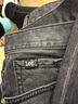 Lee25秋冬新舒適中腰錐形五袋款深灰色男牛仔褲潮 曬單實(shí)拍圖