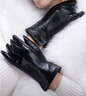 兼彩真皮手套女士秋冬季保暖加絨羊皮手套女騎行開(kāi)車(chē)摩托休閑送女友 曬單實(shí)拍圖