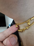 周生生鈴鐺黃金手鏈 三截元棍吊響鈴足金手飾素圈23716B計價(jià)8.05克 曬單實(shí)拍圖