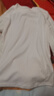 秋冬新款長(cháng)袖t恤女修身顯瘦打底衫內搭上衣高級感歐貨 愚仁1045白色 XL 曬單實(shí)拍圖