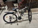 鳳凰自行車(chē)成年人男女變速自行車(chē)青少年單車(chē)越野公路車(chē)學(xué)生山地自行車(chē) 鋼架/全套軸承/建大輪胎/條輪灰 24速26寸【適合155-185cm】 曬單實(shí)拍圖