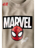H&M【漫威聯(lián)名】童裝男童衛衣秋季圓領(lǐng)蜘蛛俠卡通印花上衣1117459 淺米色/蜘蛛俠 130 130 130cm 64 曬單實(shí)拍圖