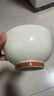 奶油風(fēng)茶卡家用高顏值飯碗菜盤(pán)高溫陶瓷碗盤(pán)餐具套裝 茶卡 1個(gè)4.5英寸碗 曬單實(shí)拍圖
