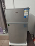 奧克斯小冰箱家用小型迷你冷藏冷凍兩用出租房宿舍用節能省電寢室辦公室電冰箱 【全國聯(lián)?！?2A156D銀【節能省電】 曬單實(shí)拍圖