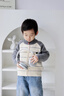 班喜迪男童毛衣冬裝2025新款帥氣男寶寶加絨針織衫冬季兒童加厚開(kāi)衫外套 米色 100 曬單實(shí)拍圖