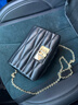 芙拉（FURLA）【新年禮物】1927羊皮迷你小包女士時(shí)尚菱格鏈條包單肩斜挎包 黑色 曬單實(shí)拍圖