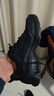 哈森（Harson）男鞋秋季厚底休閑運動(dòng)鞋通勤戶(hù)外增高商務(wù)健步鞋 黑色網(wǎng)面 42 曬單實(shí)拍圖