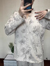 古今（GUJIN）睡衣女春秋純棉帶胸墊長(cháng)袖開(kāi)衫25年新款文藝高級感家居服 曬單實(shí)拍圖