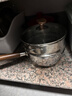 kims cook雪平鍋無(wú)涂層家用小奶鍋五層鋼輔食泡面鍋316L不銹鋼20cm+304蒸籠 曬單實(shí)拍圖