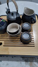 京東京造 茶具整套 功夫茶具陶瓷套裝茶壺茶杯茶盤(pán)【黑陶提梁壺】 12件套  曬單實(shí)拍圖