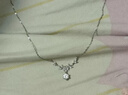 唯一（Winy）一克拉莫桑鉆紫藤花999純銀項鏈女款吊墜生日禮物送女朋友首飾 曬單實(shí)拍圖