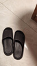踩屎感涼拖鞋女輕便簡(jiǎn)約浴室洗澡防滑情侶居家用室內男士拖鞋外穿 黑色 42/43 曬單實(shí)拍圖