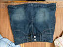 柏潮牛仔裙包臀短裙a字半身裙女新款小個(gè)子高腰顯瘦裙褲氣質(zhì)半裙 藍色【641】 S 建議80-98斤 曬單實(shí)拍圖