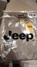 吉普（JEEP）長(cháng)袖T恤男秋冬季半高領(lǐng)絲光棉打底衫男士衛衣服男裝 淺駝色 2XL 曬單實(shí)拍圖