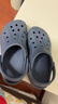 卡駱馳（CROCS）貝雅兒童洞洞鞋男女童戶(hù)外包頭沙灘鞋拖鞋/207013/207012 深藍色-410 30 (180mm) 曬單實(shí)拍圖